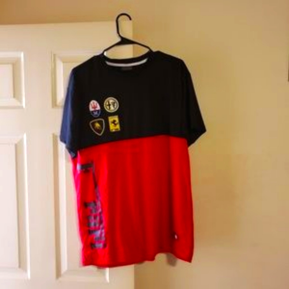 Krisp Soccer Rugby Ferrari Short Sleeve Shirt XL New Extra Large